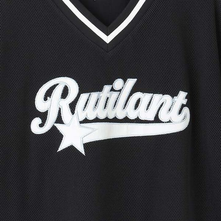 [LTXC] Mesh Layered Loose T-Shirt,Black, medium image number 4