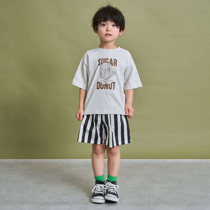 Anti-Stain Quick-Dry Junk Food Assortment Printed T-Shirt,Black, medium image number 17