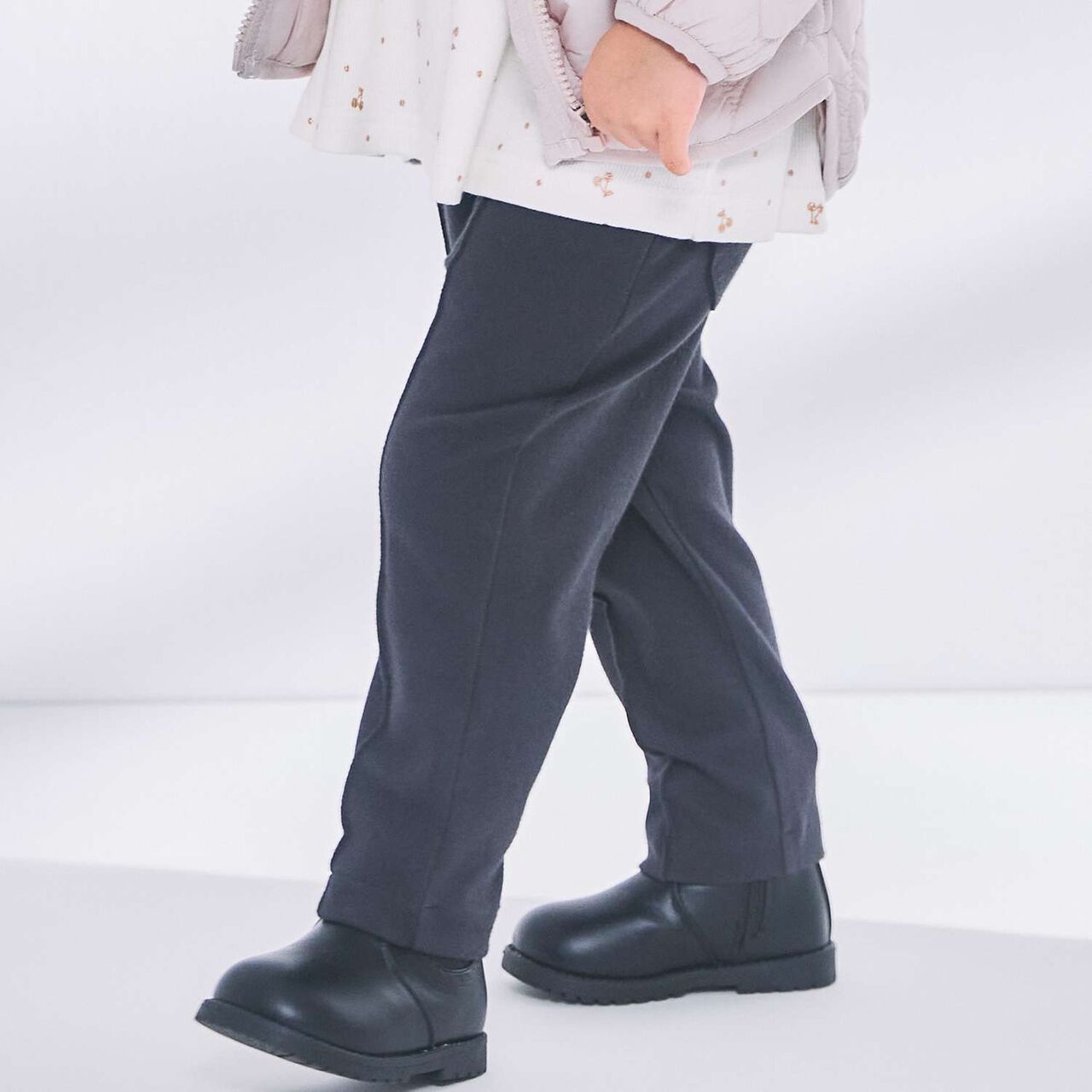 [Smile/Stain-Resistant] Loose Fit Pants,Blue, large image number 1