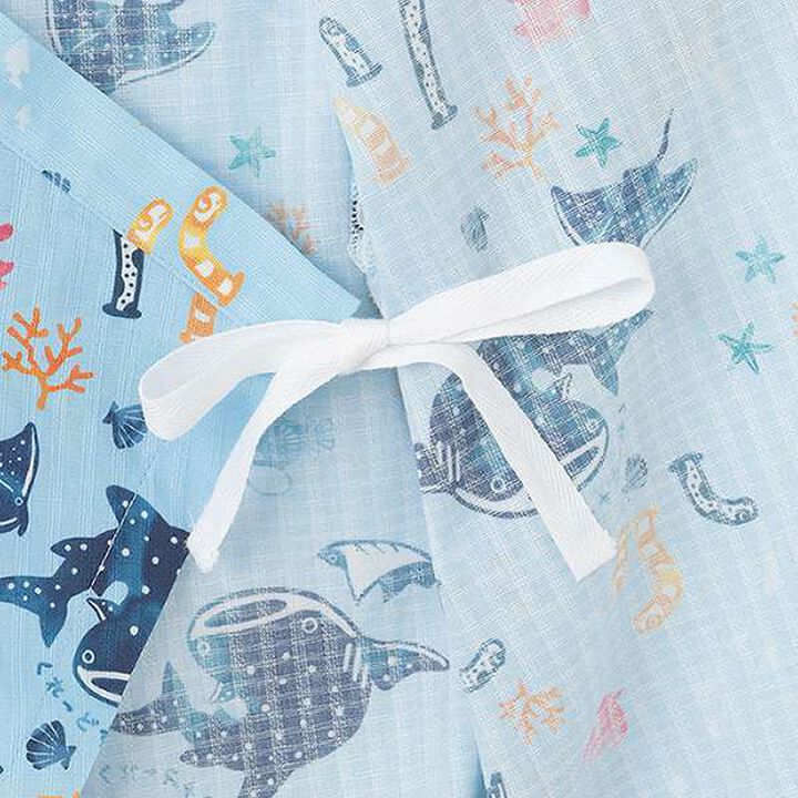 Ocean Pattern Jinbei All-in-One,Off white, medium image number 5