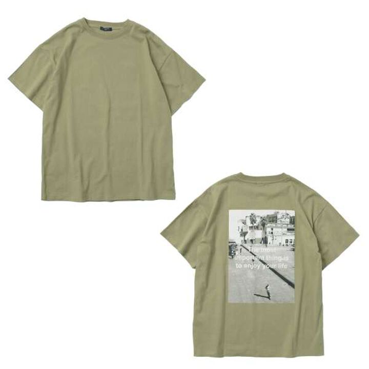 Assorted Photo Short Sleeve T-Shirt,Navy, medium image number 9