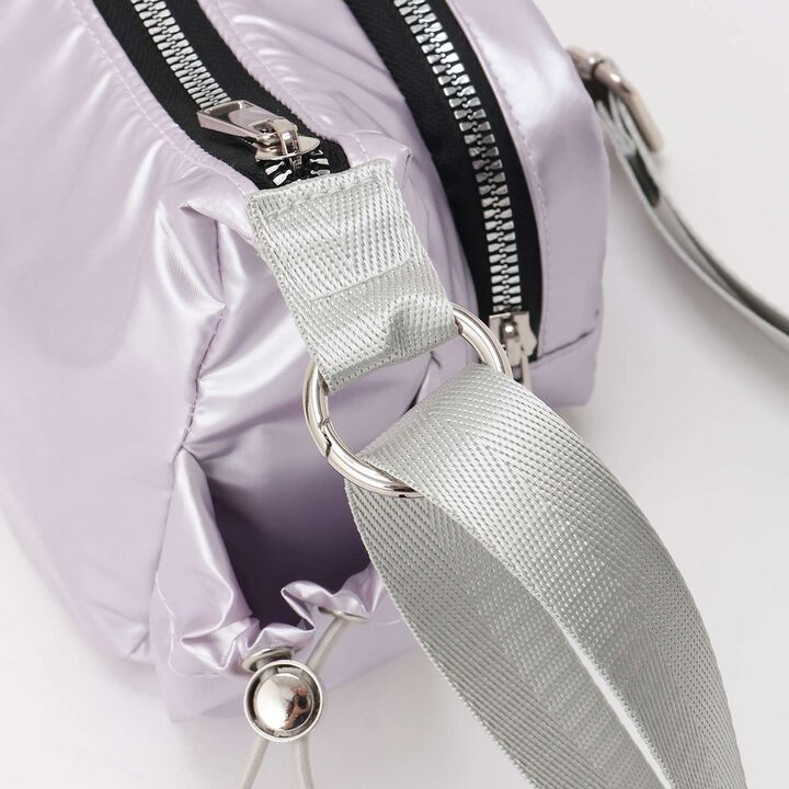 Metallic 2 WAY Shoulder Bag,Lavender, medium image number 4