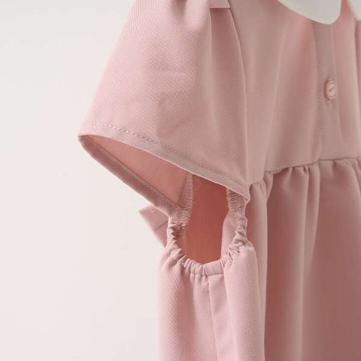 [Occasion-Ready] Round Collar One-Piece Dress with Ribbon,Mint, medium image number 17