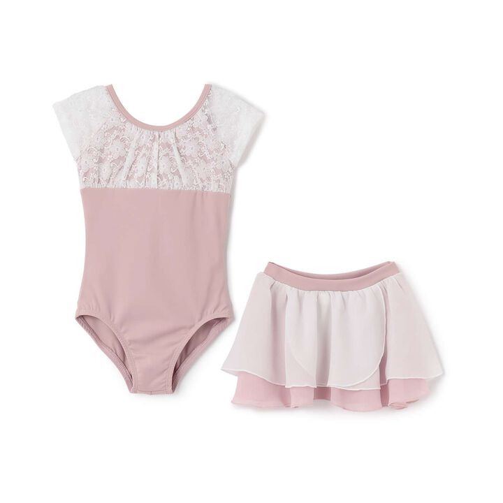 Ballet Lace Leotard Set,Light green, medium image number 7