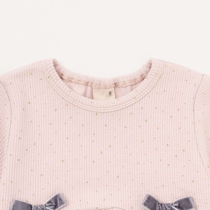 Wool Lined Cut Ribbon Tunic,Pink, medium image number 12