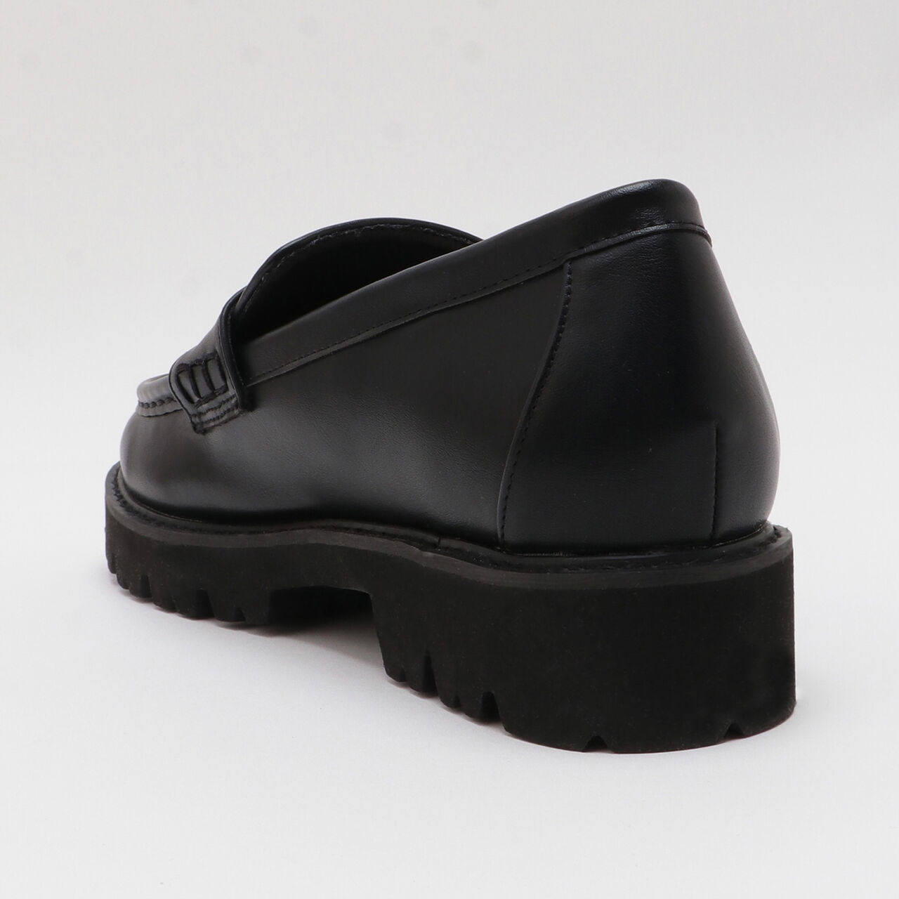 Heart Plate Loafers,Black, large image number 4