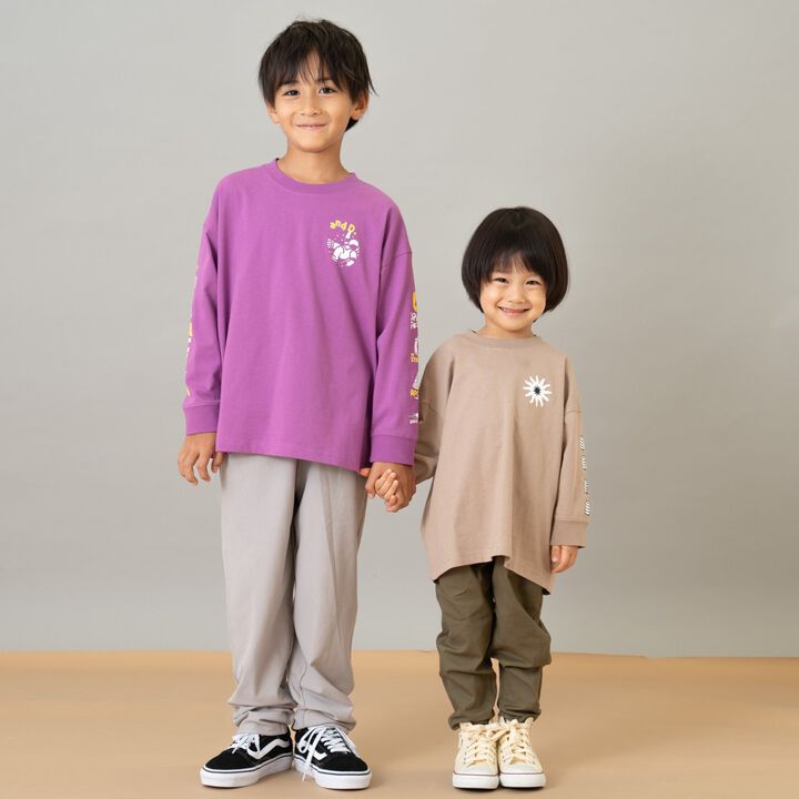 100% Cotton Assorted Sleeve Printed Long Sleeve T-Shirt,Cinnamon, medium image number 12