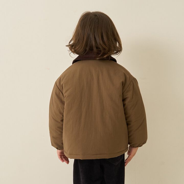 Free Combination Series Corduroy Collar Puff Jacket,Khaki, medium image number 19