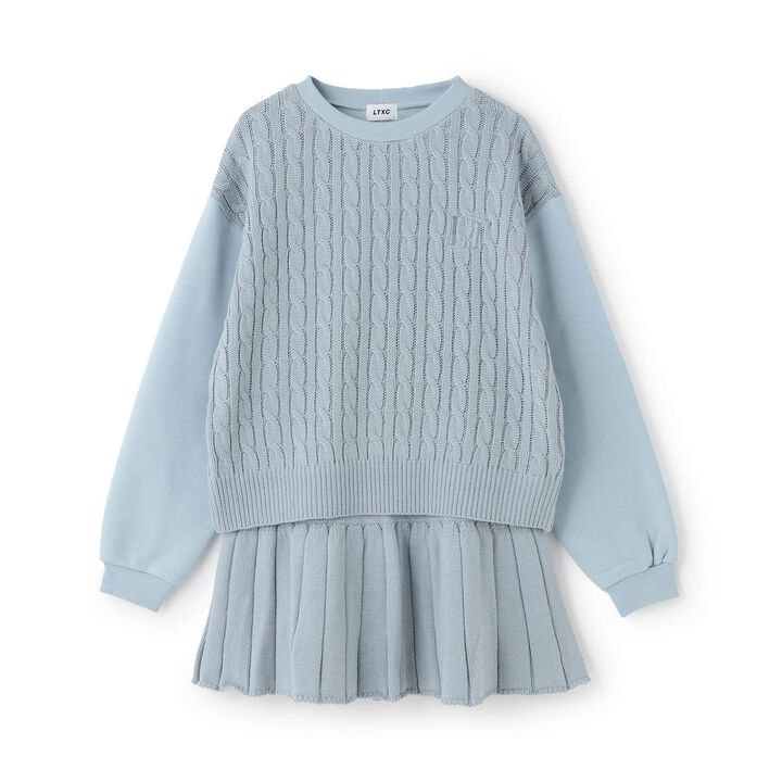 [Washable] Knit Set-Up,Sax blue, medium image number 13