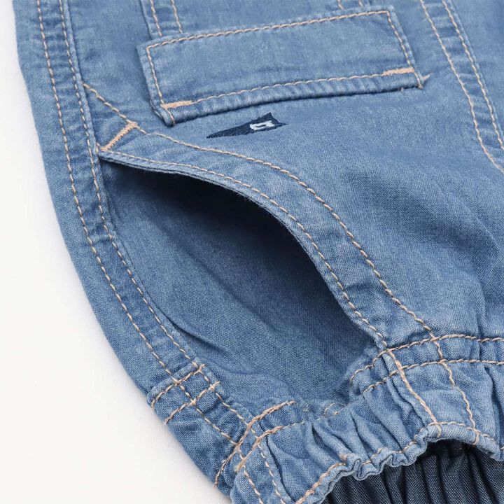 [Cool-Touch Denim] Half Pants,Blue, medium image number 3