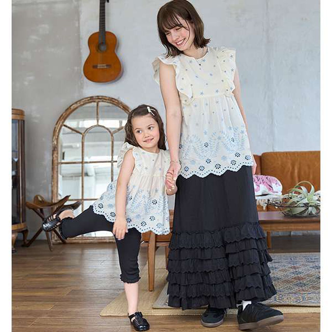 [Link] Overlay Lace Tunic,Pearl white, large image number 3