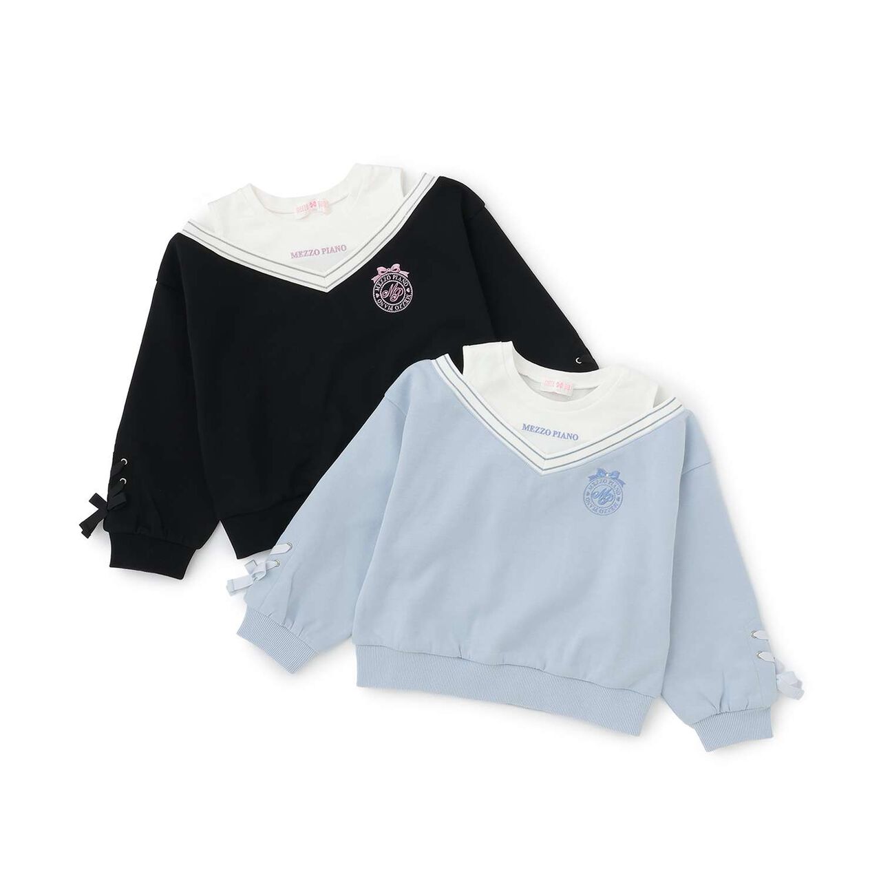 [Popular Item Restocked] [Not Available at Physical Stores] Layered Style Shoulder Opening Sweatshirt,Black, large image number 6