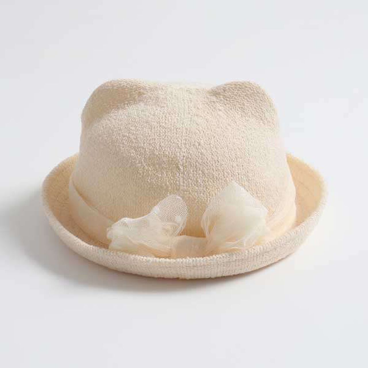 Cat-Ear Hat (S),Pearl white, large image number 8