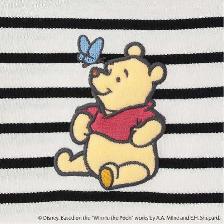 Disney Pooh Striped Long Sleeve T-Shirt,Black, medium image number 3