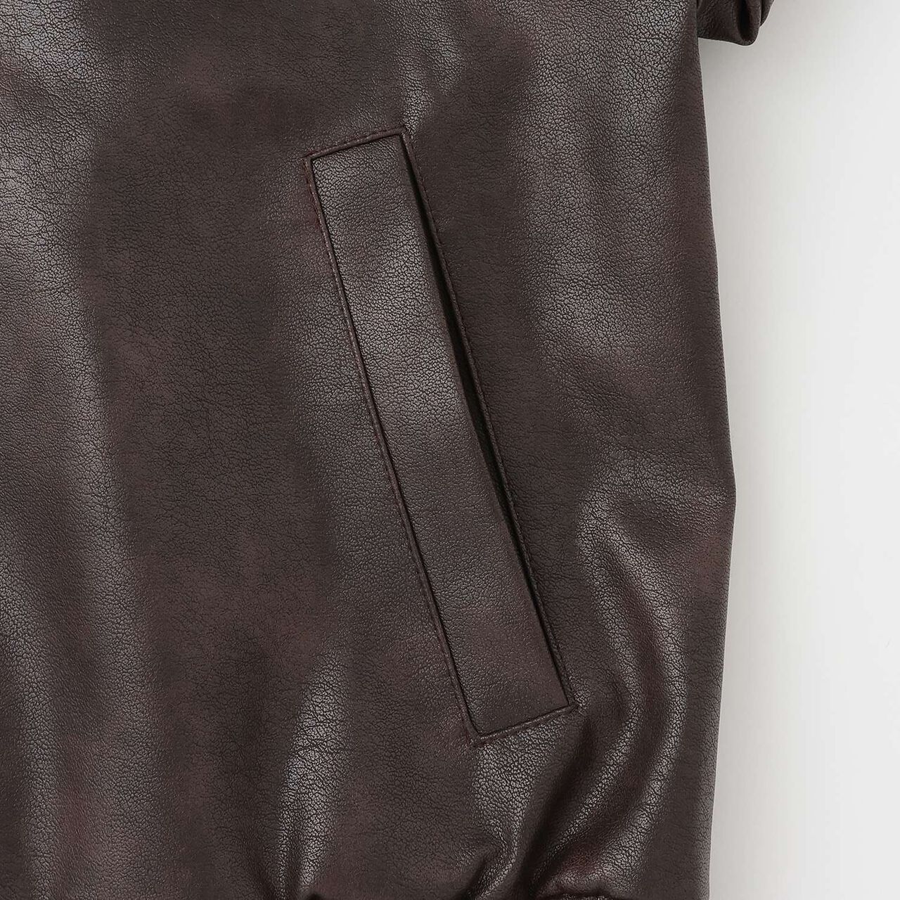 LTXC [Washable, Adjustable] Faux Leather Jacket,Black, large image number 14