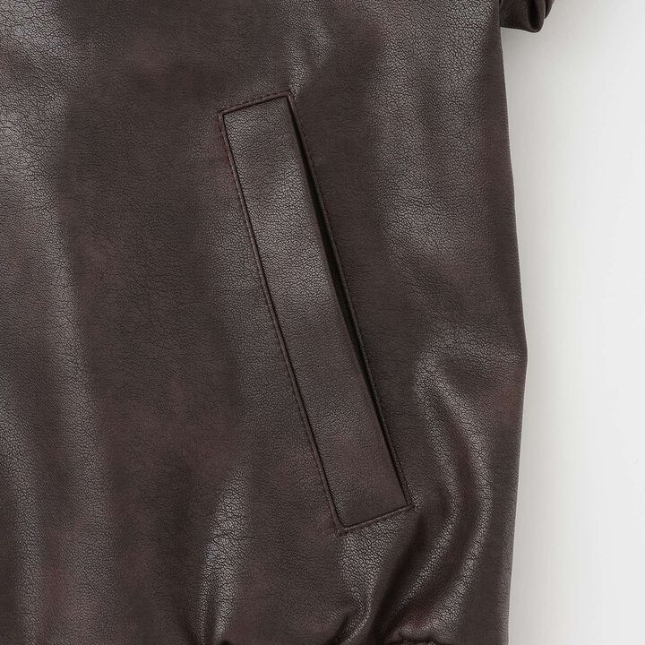 LTXC [Washable, Adjustable] Faux Leather Jacket,Black, medium image number 14