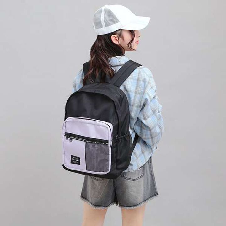 [Approx. 23L] Bi-Color Mesh Backpack,White, medium image number 3
