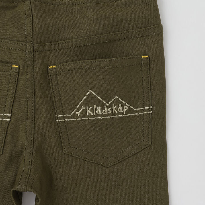 [Popular Item Restocked] [Not Available at Physical Stores] Dinosaur Embroidered Long-Length Straight Pants,Khaki, medium image number 9