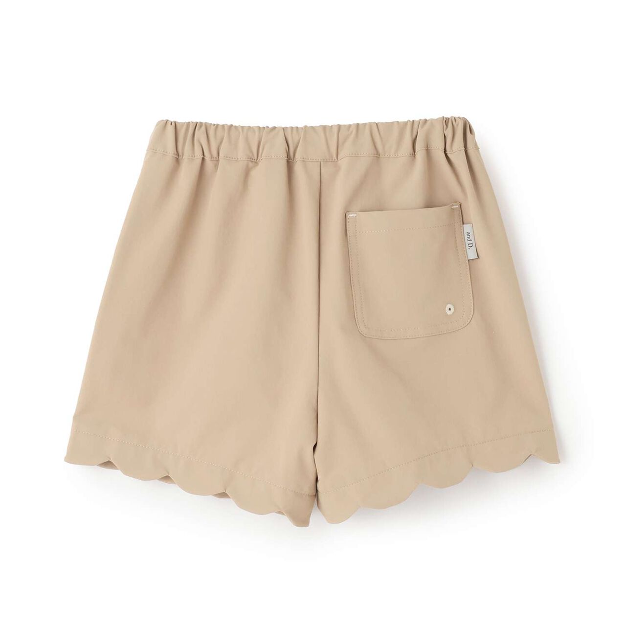 [Land and Water Use] Scallop Trim Shorts,Beige, large image number 9