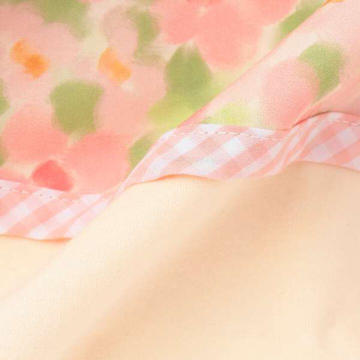 Flower Print Bodysuit Set,Pink, medium image number 8