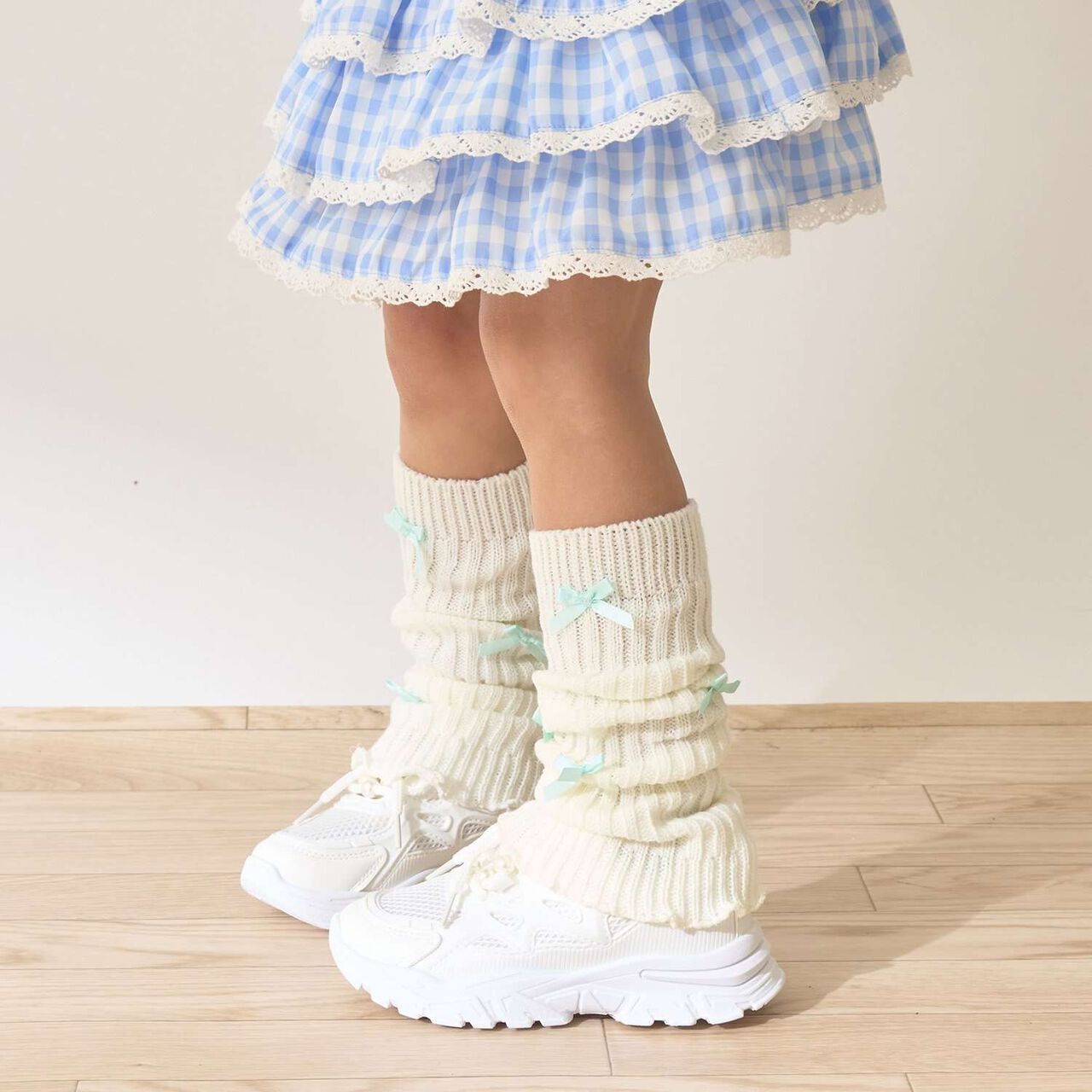 Chibi Loose Socks with Ribbon,Black, large image number 13