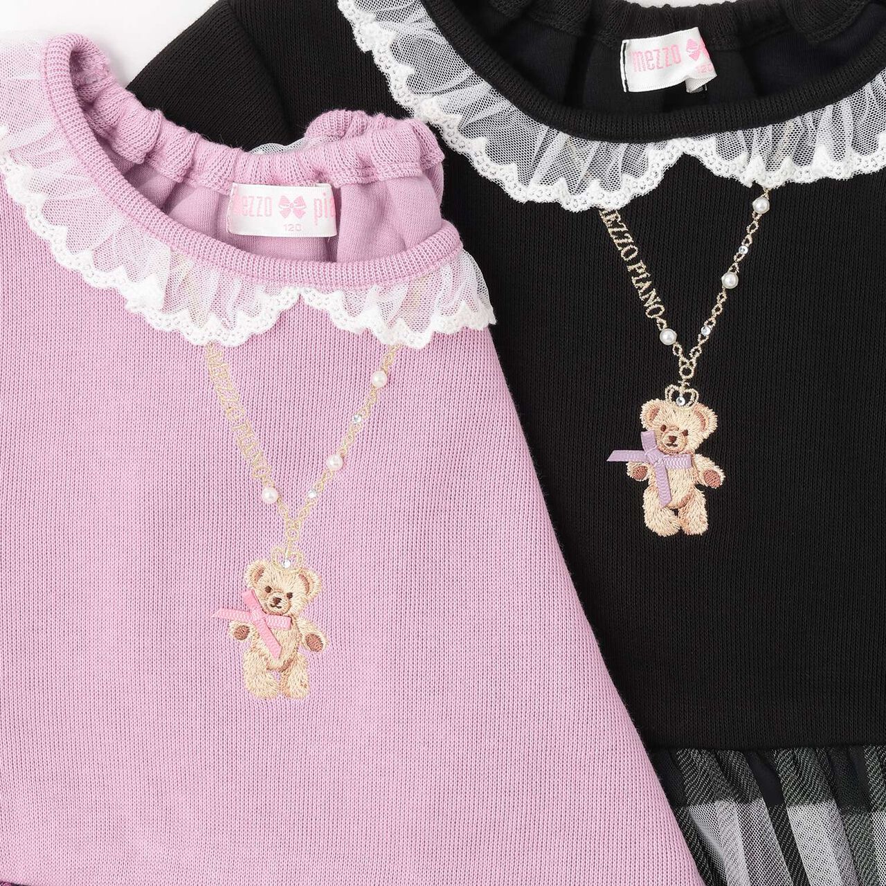 [Restock] Checkered Tulle Docking Dress,Pink, large image number 5