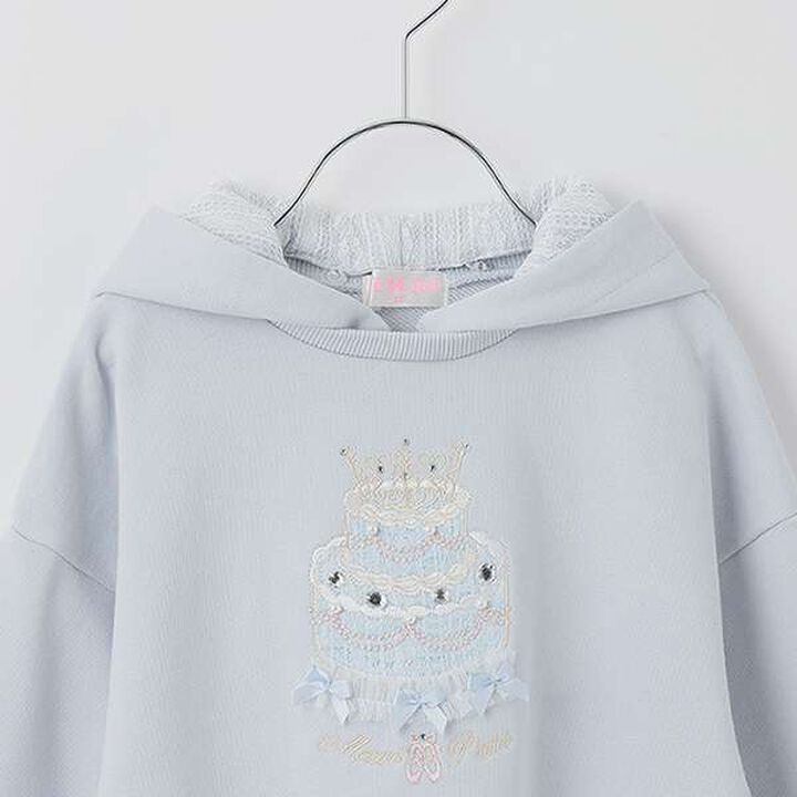 Tiara Cake Hoodie,Sax blue, medium image number 2