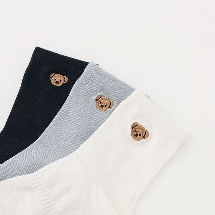 Boys Bear Merci Socks 2P,Navy, medium image number 5