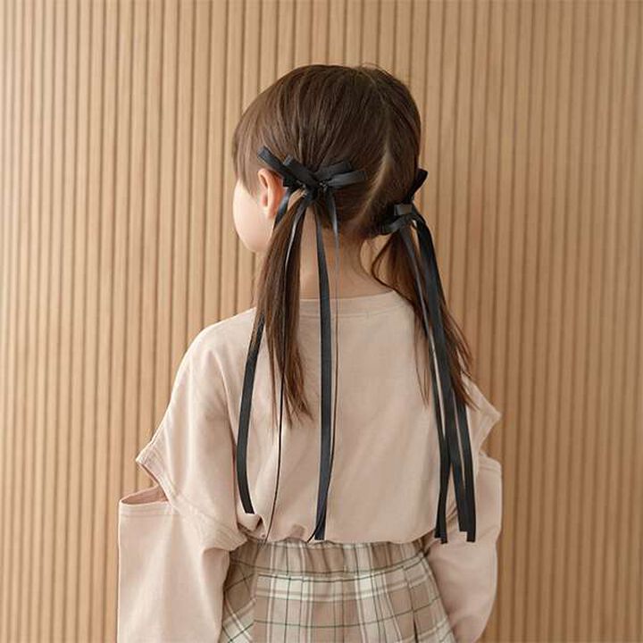 Long Ribbon Hair Clip 2-Piece Set,Red, medium image number 22