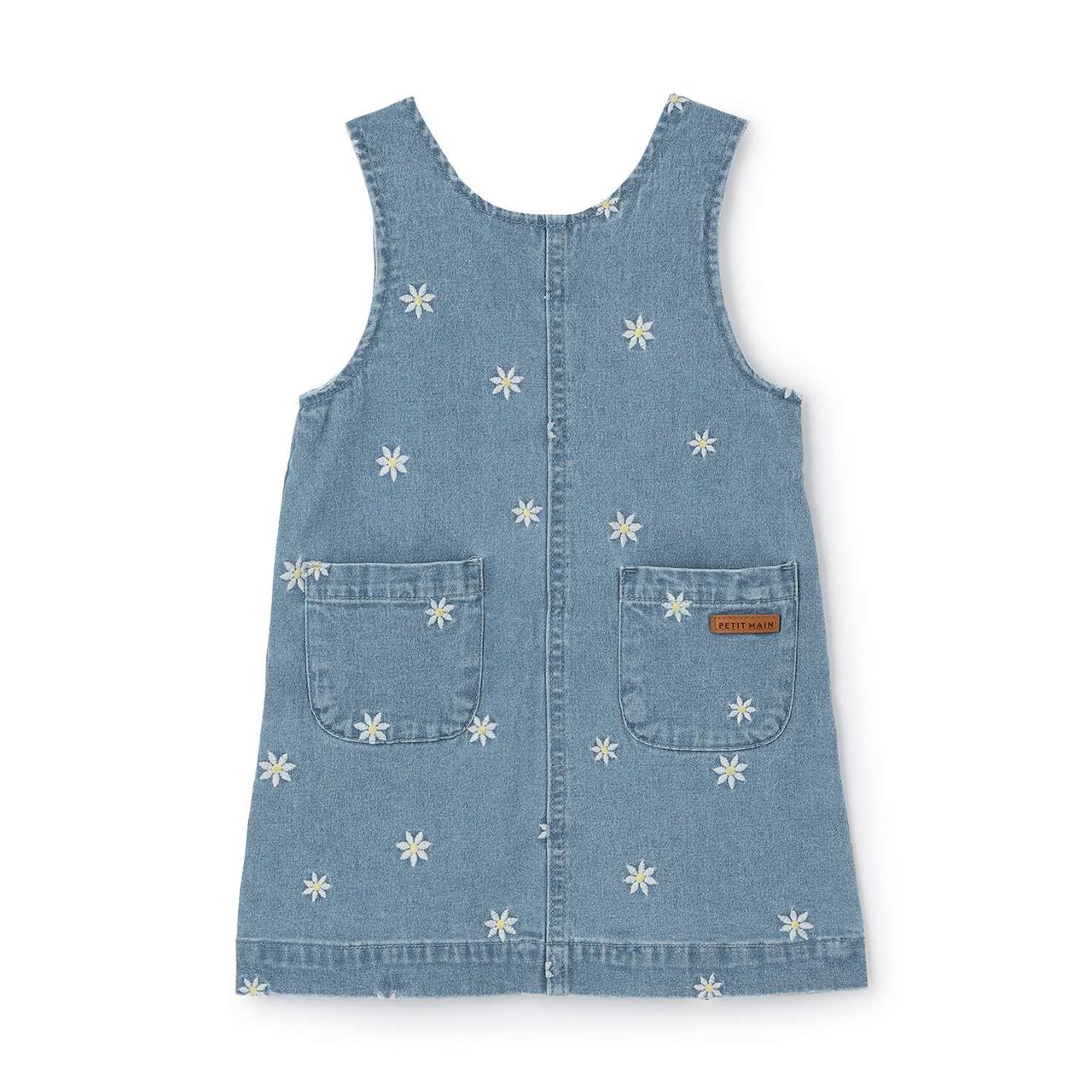 Flower Embroidery Jumper Skirt,Pearl white, large image number 3