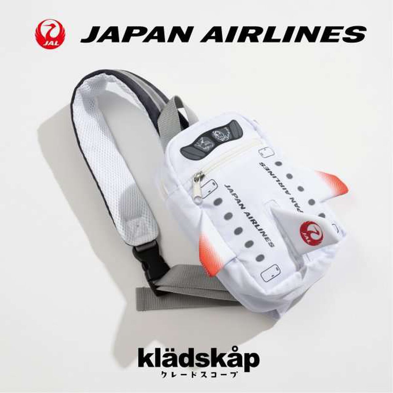 [JAL] Body Bag,White, large image number 1
