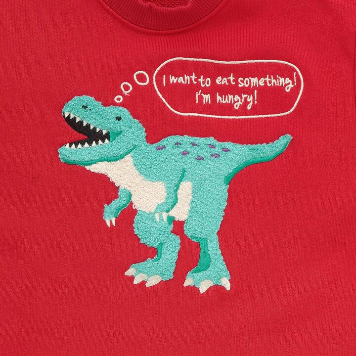 [Restock] Dinosaur Sagara Sweatshirt,Red, medium image number 3