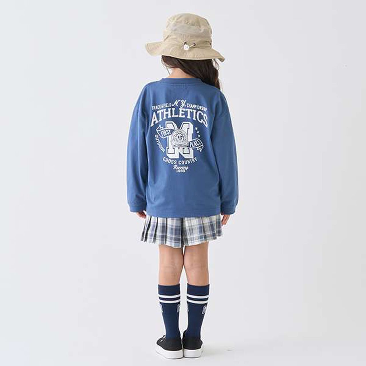 Check Pleats Culottes,Black, large image number 12