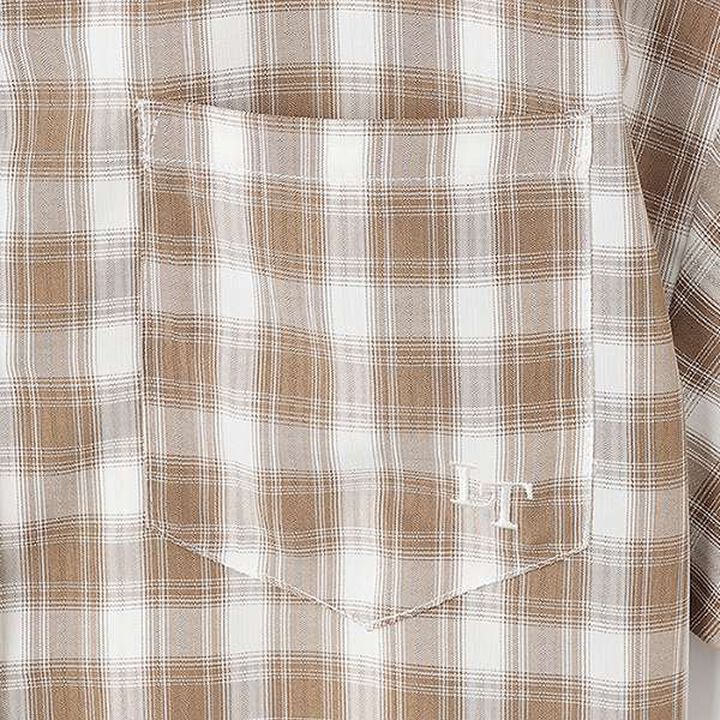 2 WAY Checkered Shirt Set,Black, medium image number 5