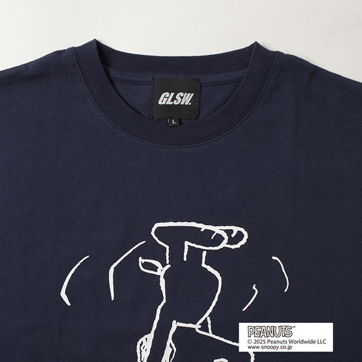 [GLSW.] [PEANUTS] Snoopy Power Move Front Print T-Shirt,White, medium image number 13