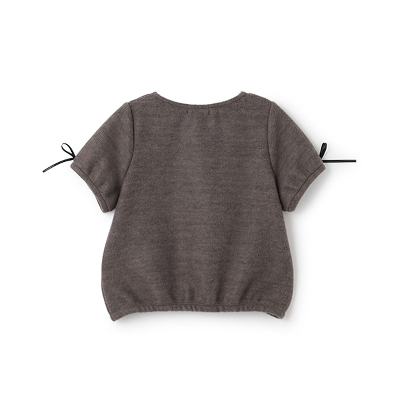 Fluffy Brushed Short-Sleeve Top,Deep pink, large image number 5