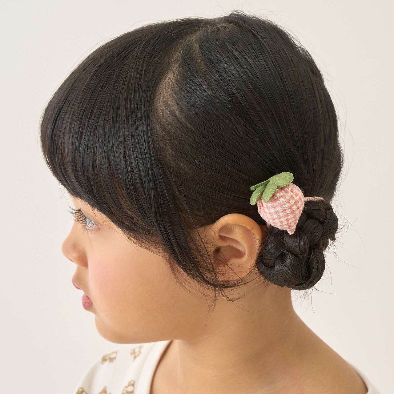 Puffy Strawberry Hair Ties (Set of 2),Yellow, large image number 9