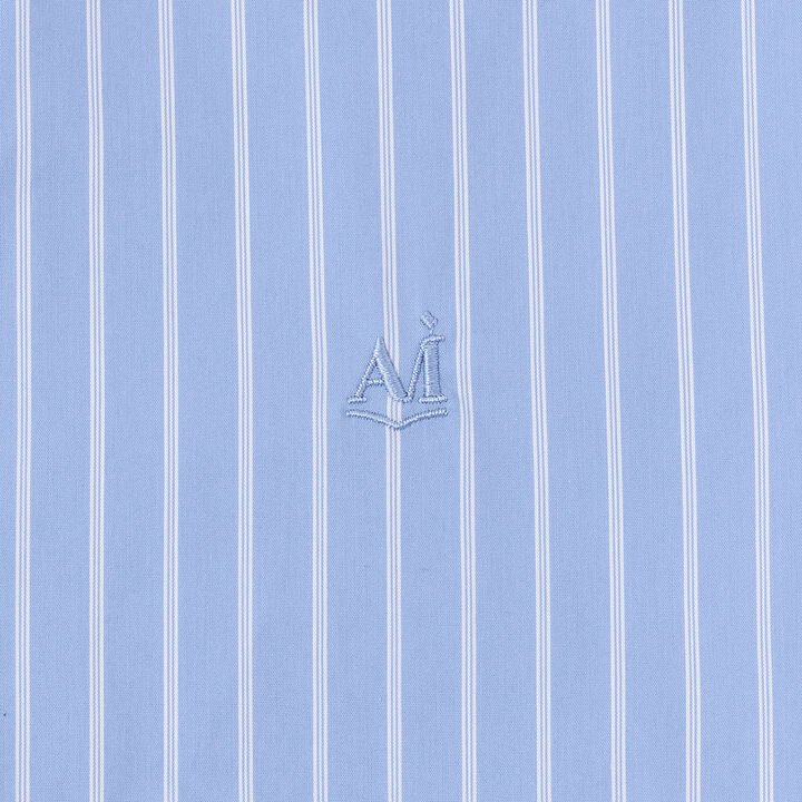 [AMI] Lightweight French Terry Vest × Peplum Shirt Dress,Navy, medium image number 7