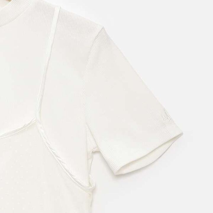 [AMI] Dot Tulle One-Piece Dress Inner Wear Set,Black, medium image number 14