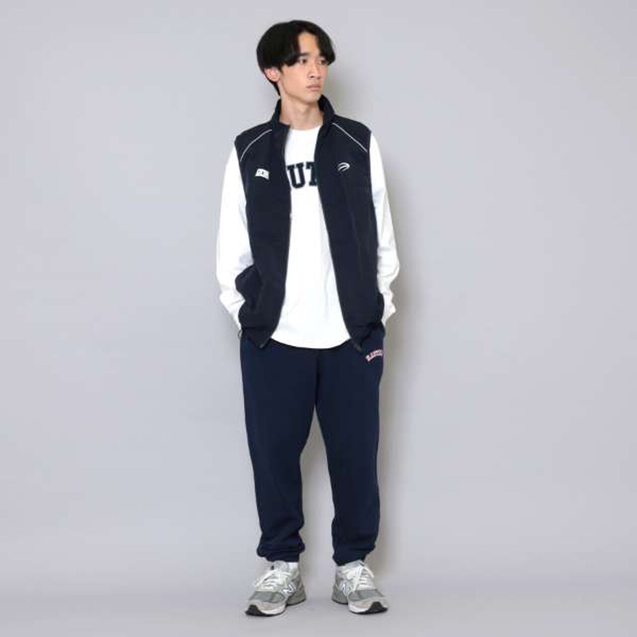 [Adult Size Available] [NAUTICA] Front Logo Embroidered Sweatpants,Emerald green, large image number 2