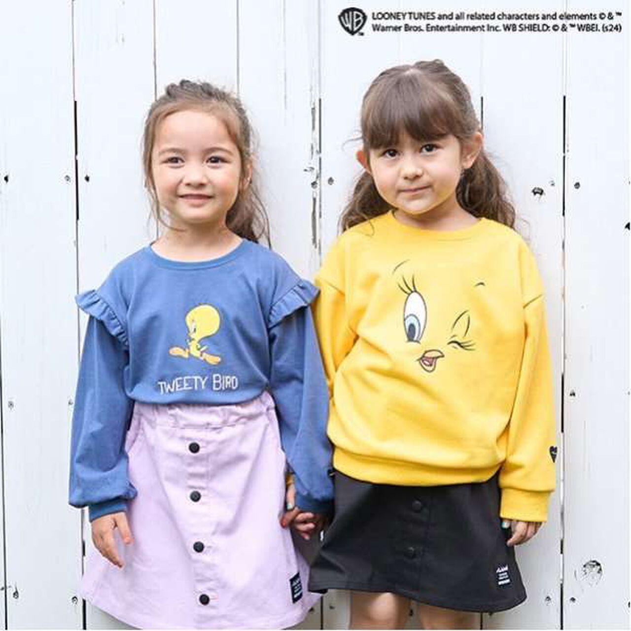 [Tweety] [Anti-Stain Finish] Shoulder Frill Pullover,Yellow, large image number 9