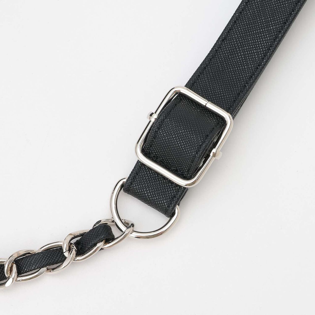 Chain PU Shoulder Bag,Off white, large image number 2
