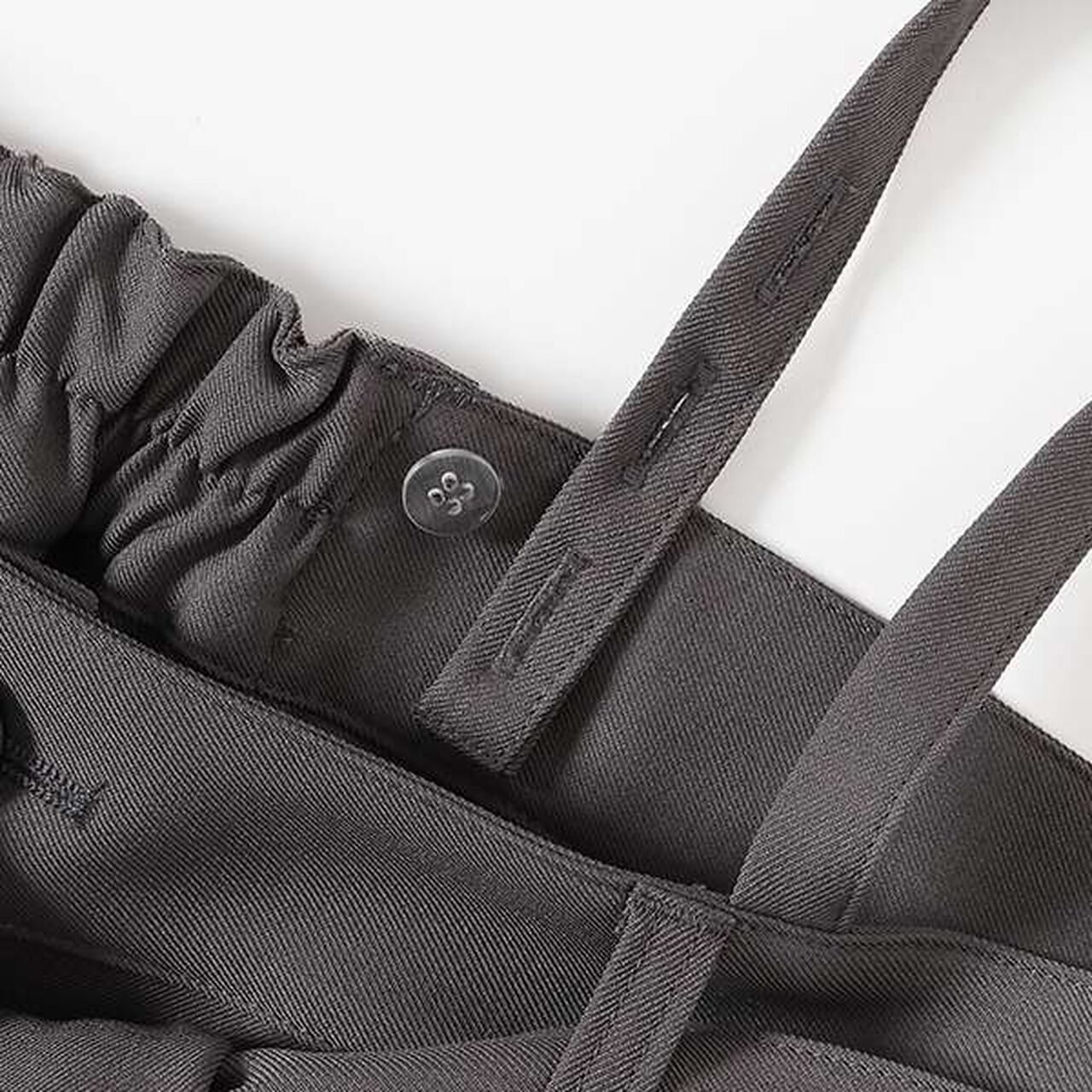 [AMI] Ribbon Bustier Long T-Shirt Set,Charcoal gray, large image number 14