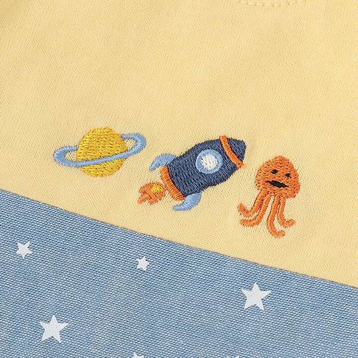 Rocket Embroidery Bib,Navy, medium image number 3