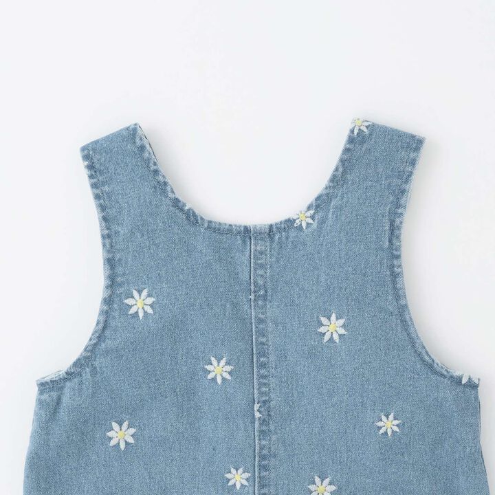 Flower Embroidery Jumper Skirt,Pearl white, medium image number 5