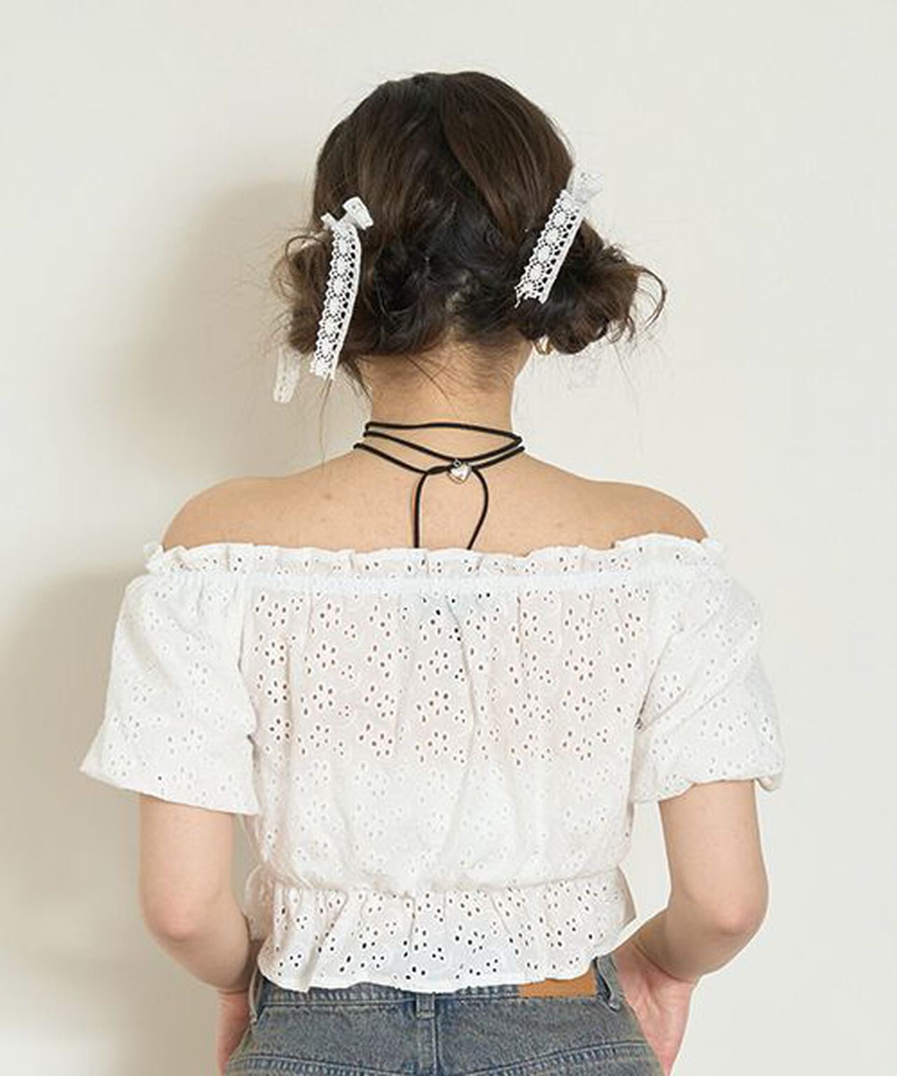 Balloon Sleeve Blouse,Off white, large image number 2