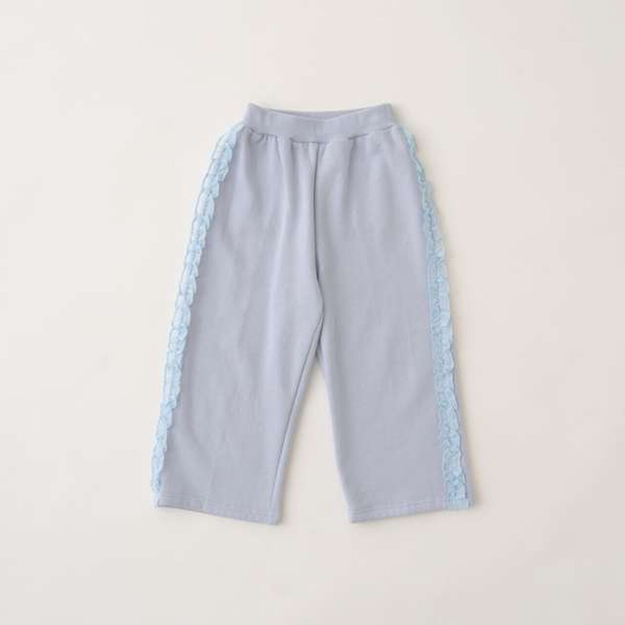 Pilling-Resistant Side Frill Wide Sweatpants,Charcoal gray, large image number 9