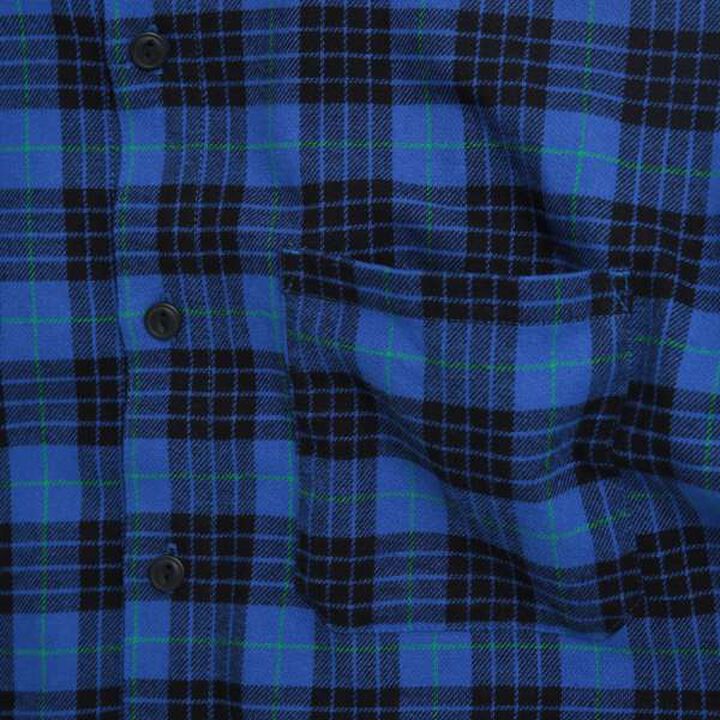 Hooded Check Shirt,Blue, medium image number 11