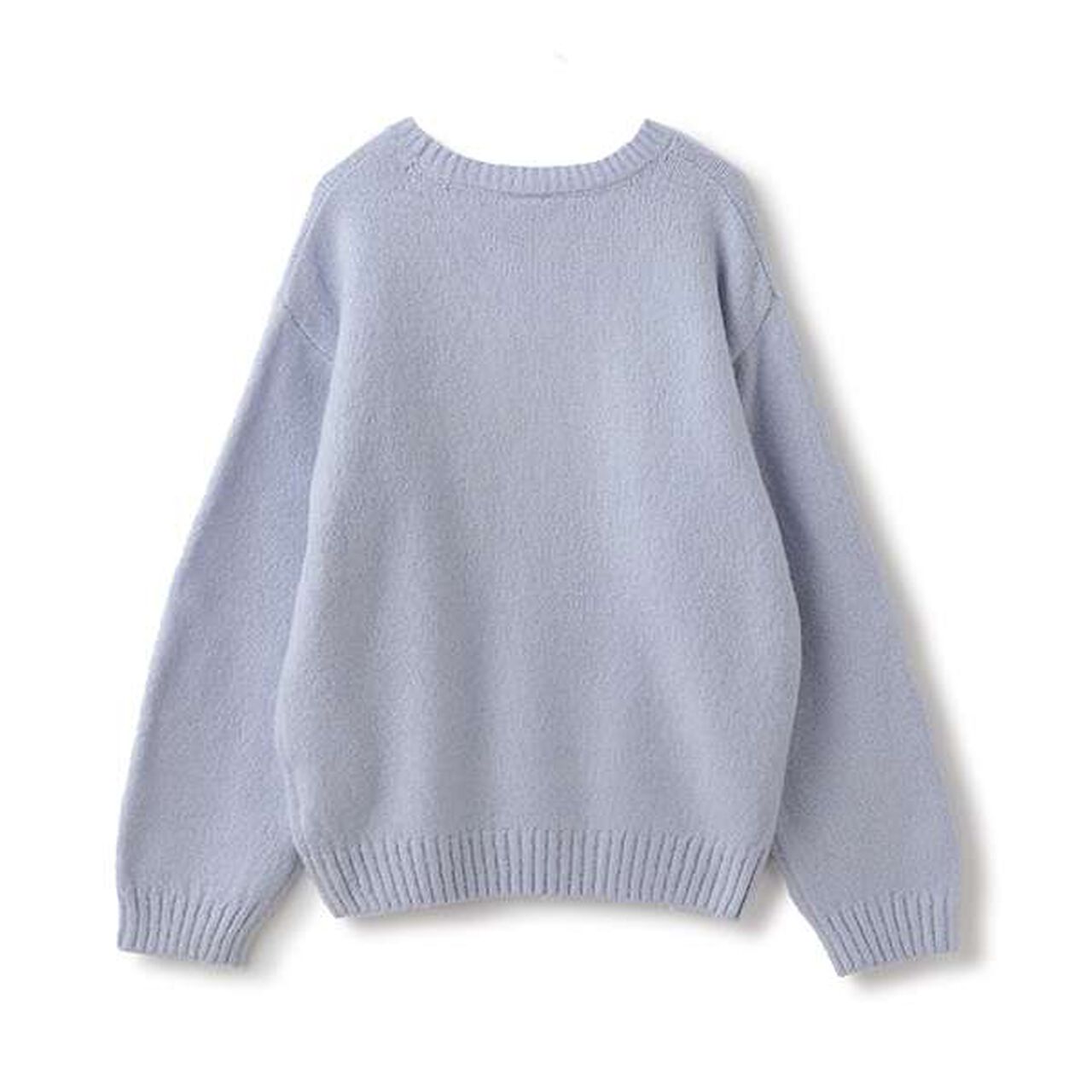 Fluffy and Soft/Matching Assortment Knitwear (Junior Size),Light blue, large image number 1