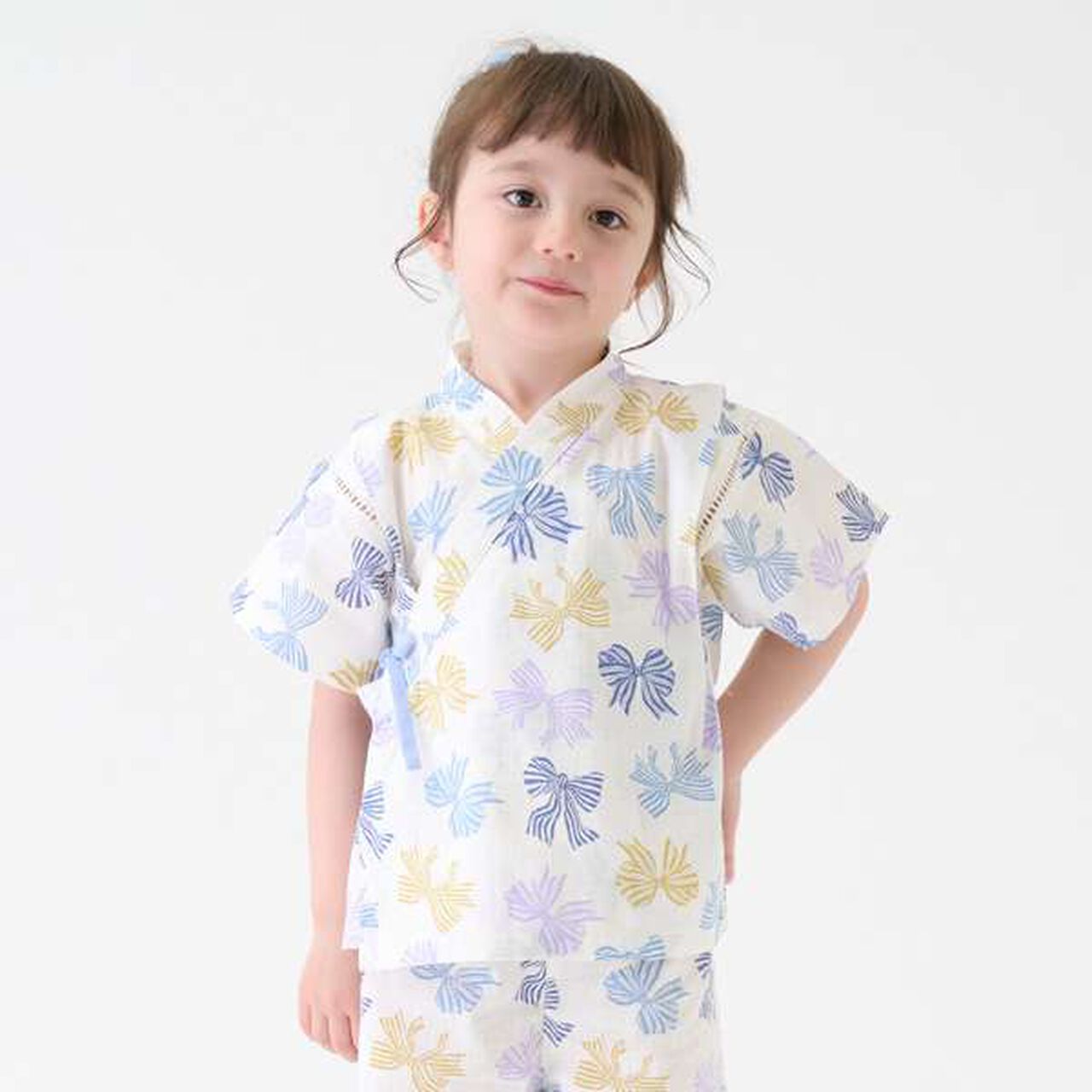 [Link] Girls Assorted Jinbei,Ivory, large image number 0